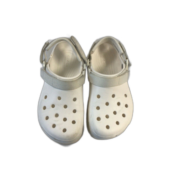 Crocs Unisex Classic Hiker Clogs, White, 8 US Men - Picture 1 of 4